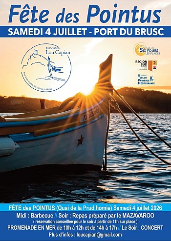 Fête des pointus du Brusc le 4 juillet 2026 Fête des pointus du Brusc le 4 juillet 2026