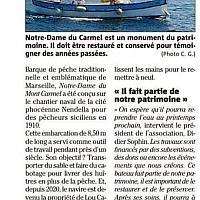 Revue de Six Fours, article sur le ND du Mt Carmel