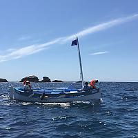 Sortie au Rouveau en pointu des élèves de l'école Reynier