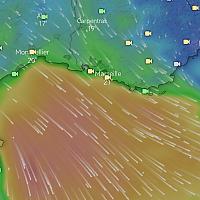Avis de coup de vent sur Ouest Provence